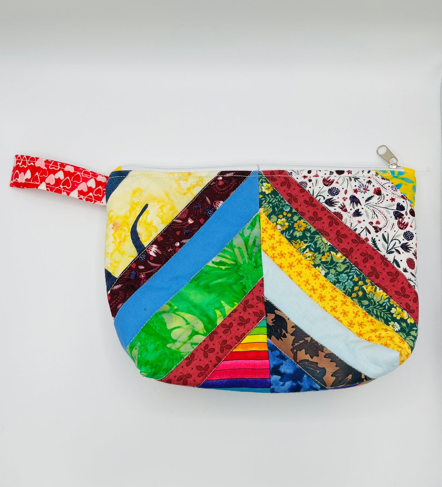 Rainbow Patchwork Pouch Bag