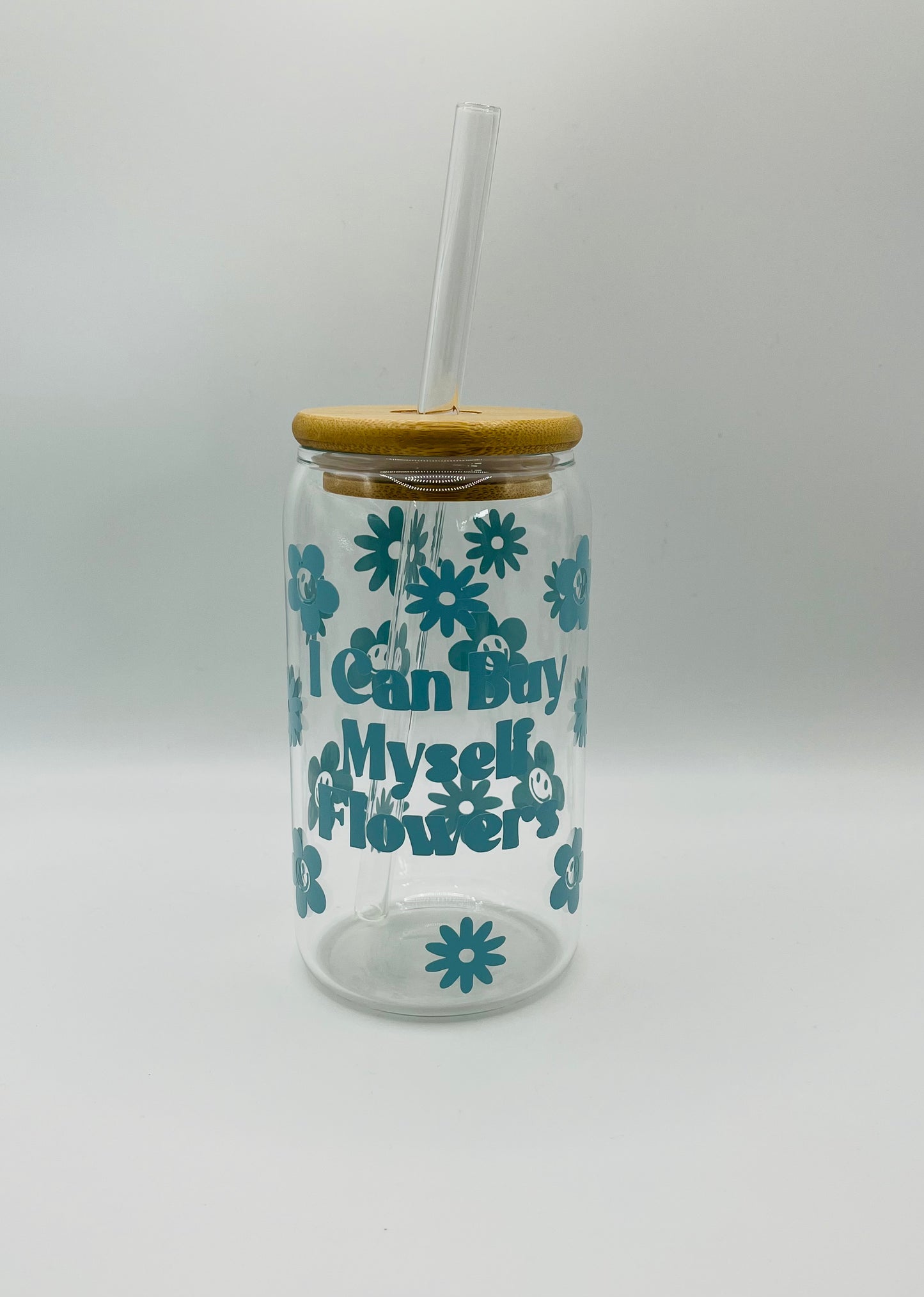 I can Buy Myself Flowers Iced Coffee Cup