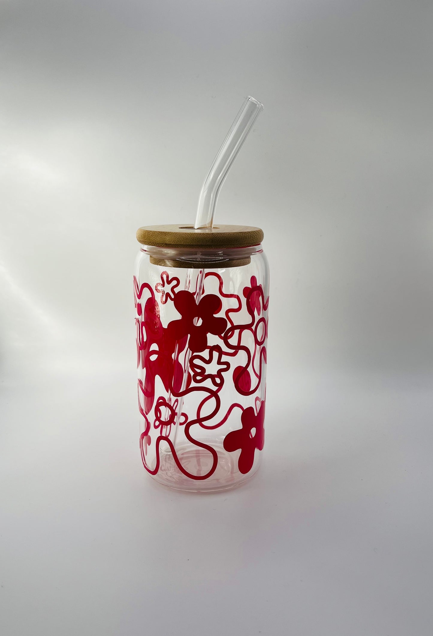 Flowers Iced Coffee Cup