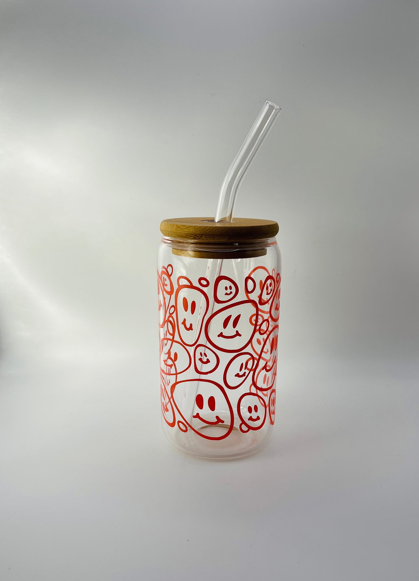 Happy Face Iced Coffee Cup