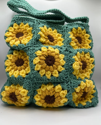 Sunflower Crochet Bag