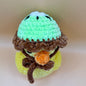Crochet Duck with Interchangeable Fruit Hats