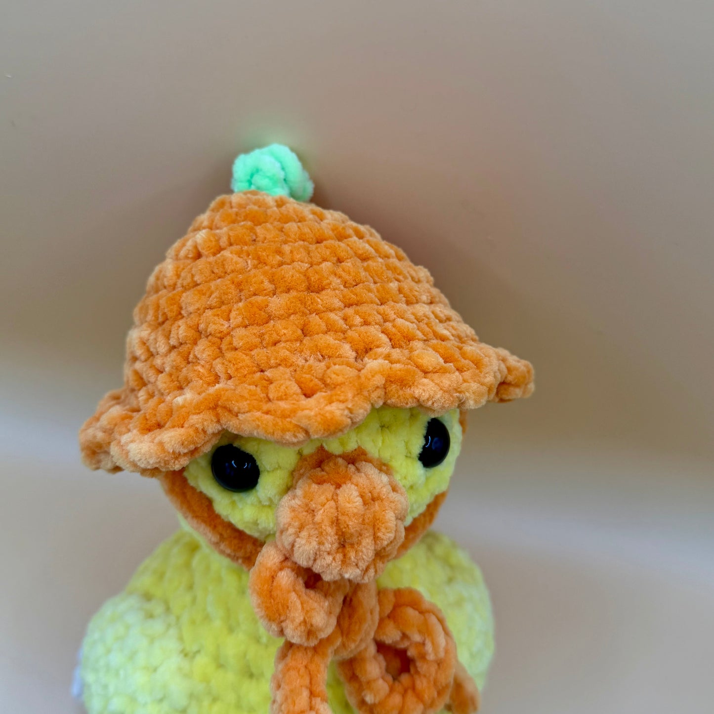 Crochet Duck with Interchangeable Fruit Hats