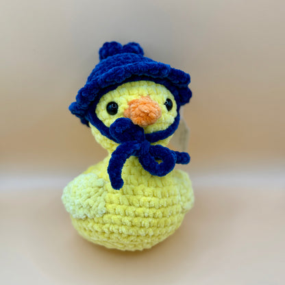 Crochet Duck with Interchangeable Fruit Hats