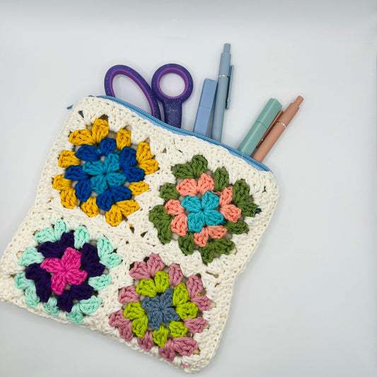 Crochet Granny Square Pouch