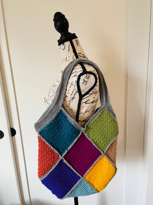 🌈 Crochet Colorful Tote bag 🌈