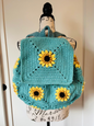 Crochet Sunflower backpack