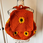 Crochet Sunflower backpack