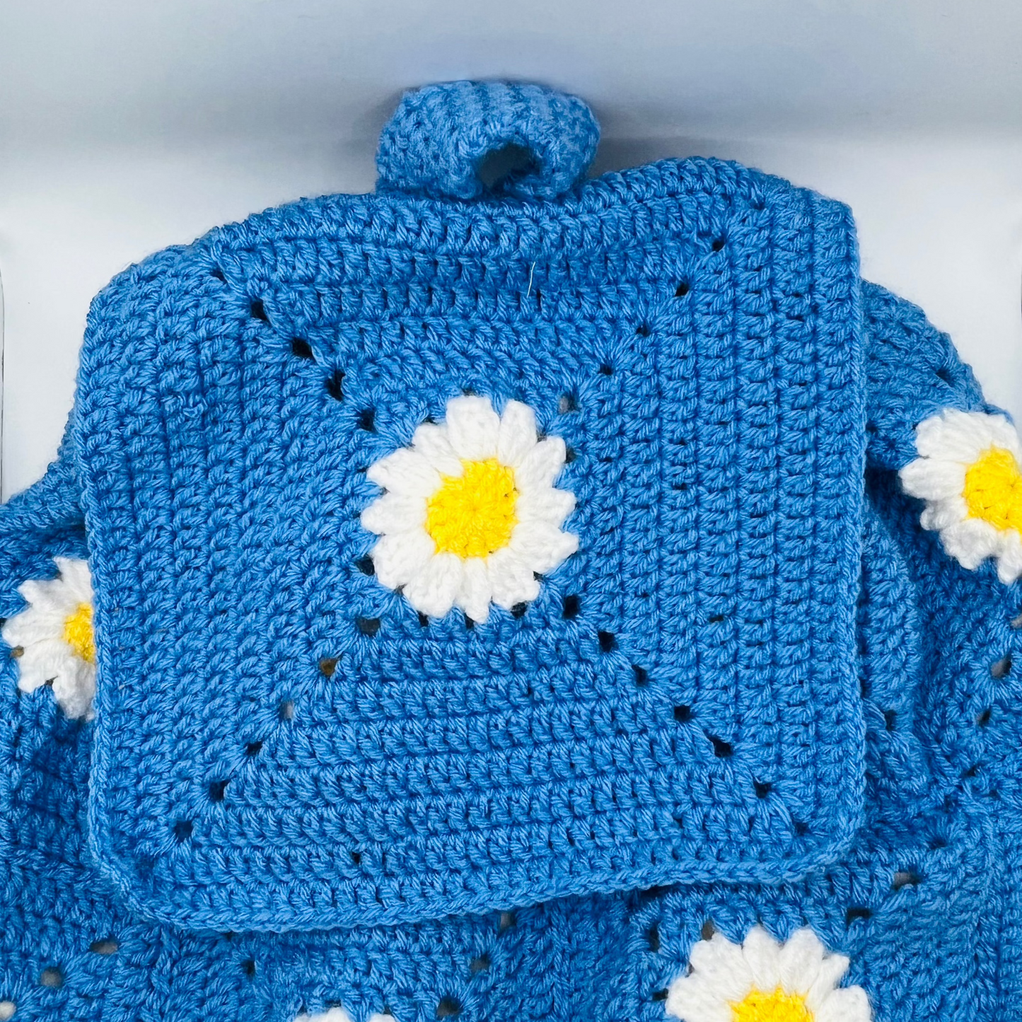 Crochet Daisy Backpack
