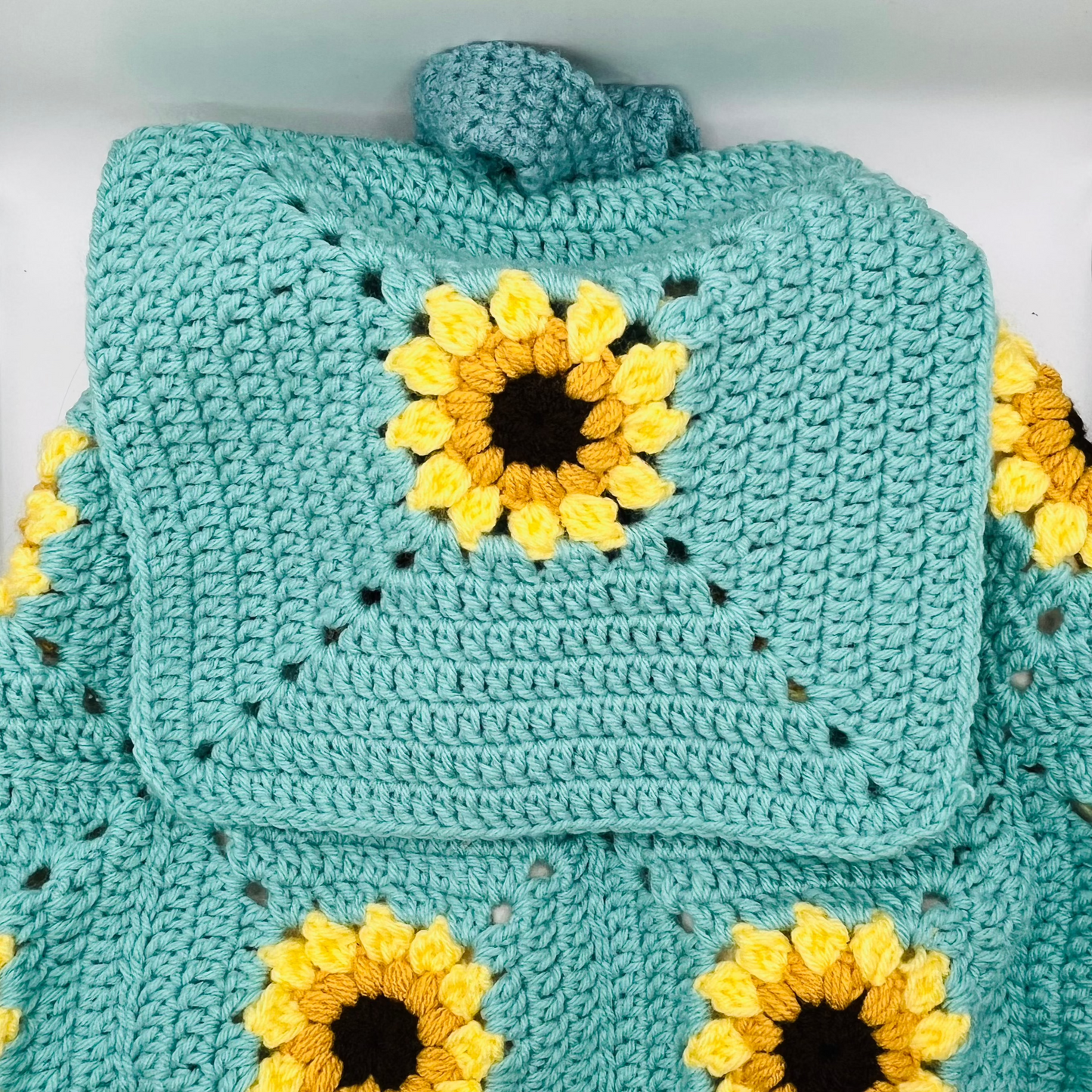 Crochet Sunflower backpack