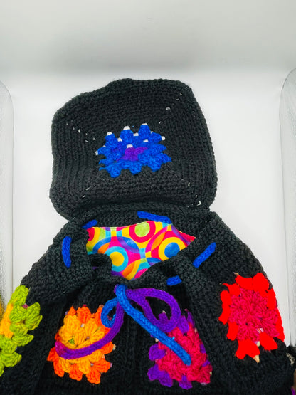 Crochet Granny Square Backpack