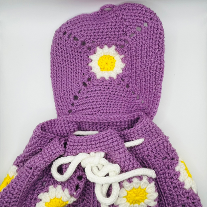 Crochet Daisy Backpack