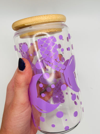 Mermaid Wrap Iced Coffee Glass