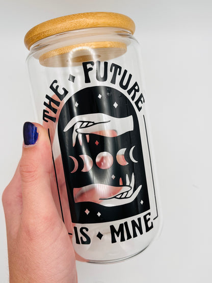 The Future is Mine Iced Coffee Glass