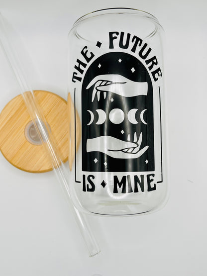 The Future is Mine Iced Coffee Glass